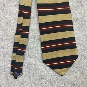 OAK HALL tie striped silk vintage Memphis hand made 56 long 4 inch wide USA made